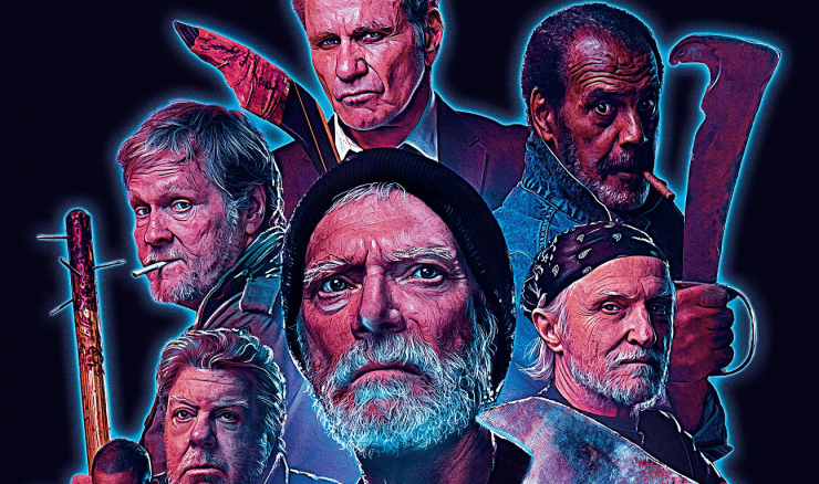 The veterans of VFW post 2494 arm for battle against drug dealer Boz and his gang of mutant zombie like addicts in VFW.